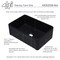 Alfi Brand 30" Black Reversible Sgl Fireclay Farmhouse Kitchen Sink AB3020SB-BM - alternate 10